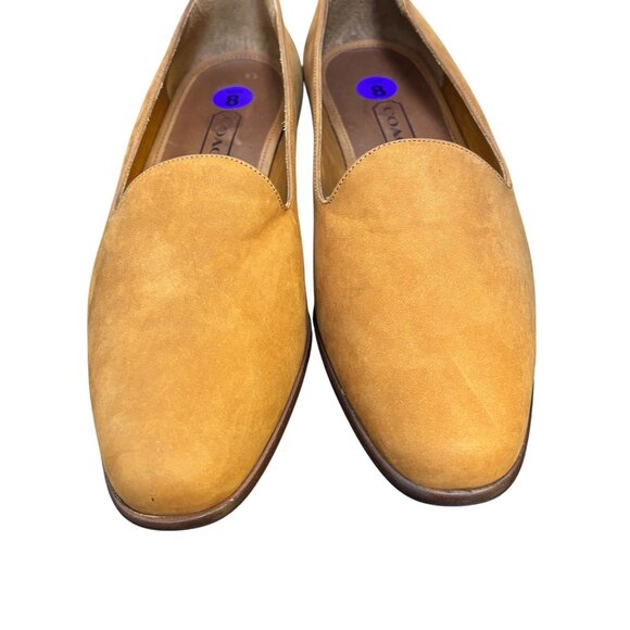 Coach Brown Suede Loafers Size 8 Made In Italy - Picture 5 of 8
